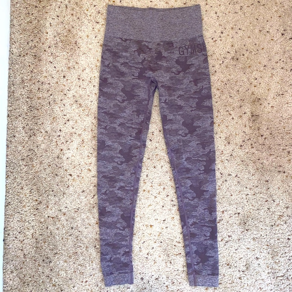 NWOT purple gym shark leggings